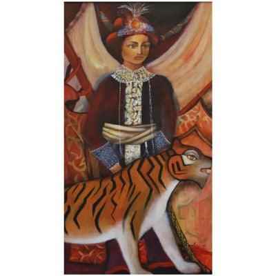 2001 Turkish Prince Portrait Painting - Elevate Your Space with Regal Artistry