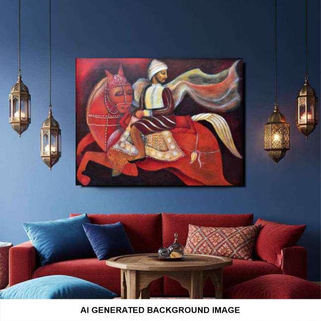 2001 Dark Horse - a whimsical fine art painting