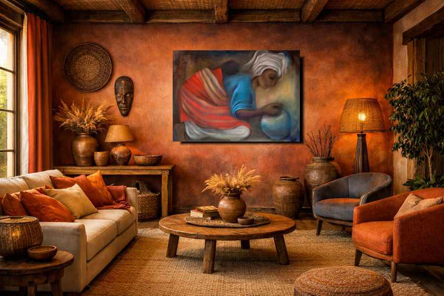 2001 - Sibongele - An ethnic fine art painting