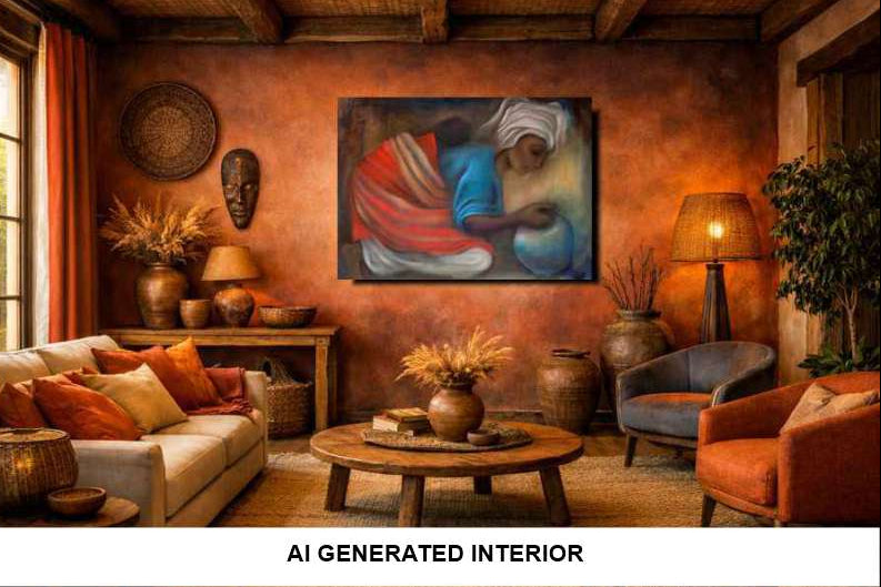 2001 - Sibongele - An ethnic fine art painting