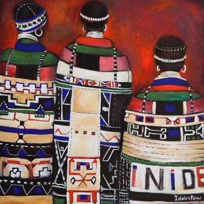 2005 Discover the Beauty of Authentic African Art for Sale - Colours of Love
