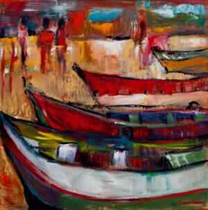 2005 - Paternoster - abstract beach painting