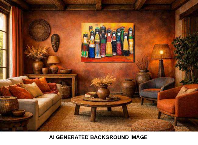 2005 Ndebele Dolls African Art - Vibrant Collector's Piece