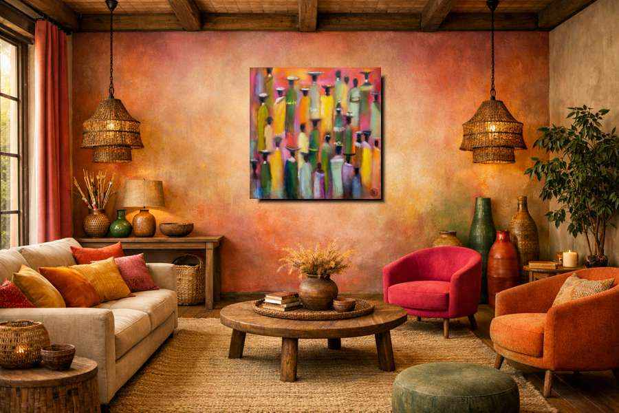 2005 Tender Pantomime: Stunning African Art Paintings for a Vibrant Home