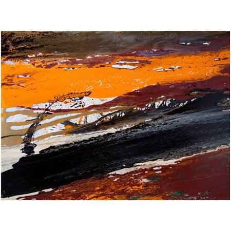 2007 - Tangerine Surprise - abstract wall artwork on canvas