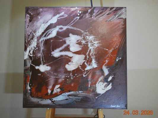 2007 - Chocolate Truffle - abstract wall art on canvas