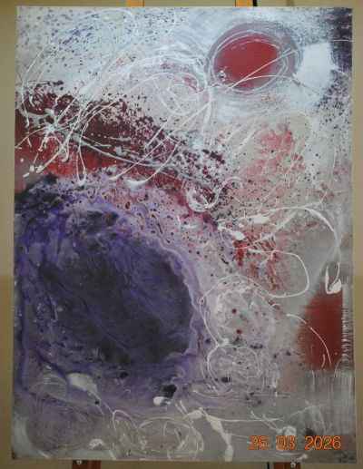 2007 - Purple Madness - abstract action artwork