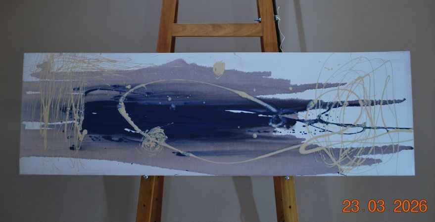 2007 Seascape Abstract Art: Sushi - A Calming Ocean Escape