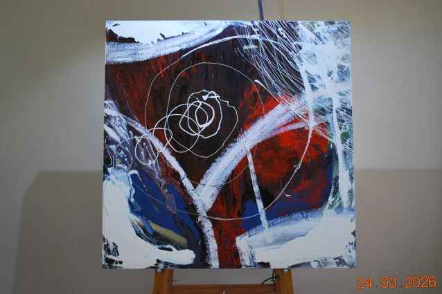 2007 - The Reach of Joy - vibrantly colourful abstract