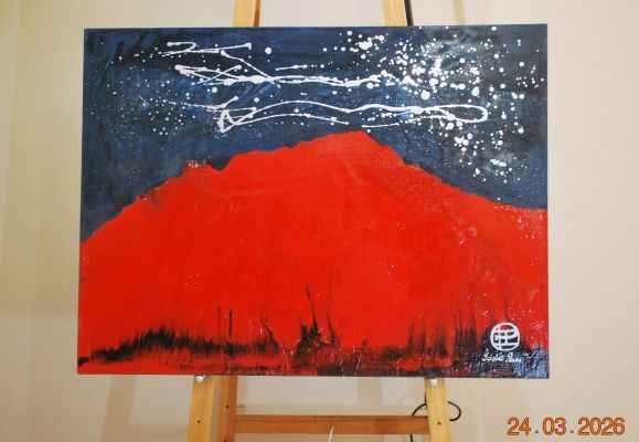 2007 Transform Your Space with the abstract painting Krakatoa – A Stunning Masterpiece
