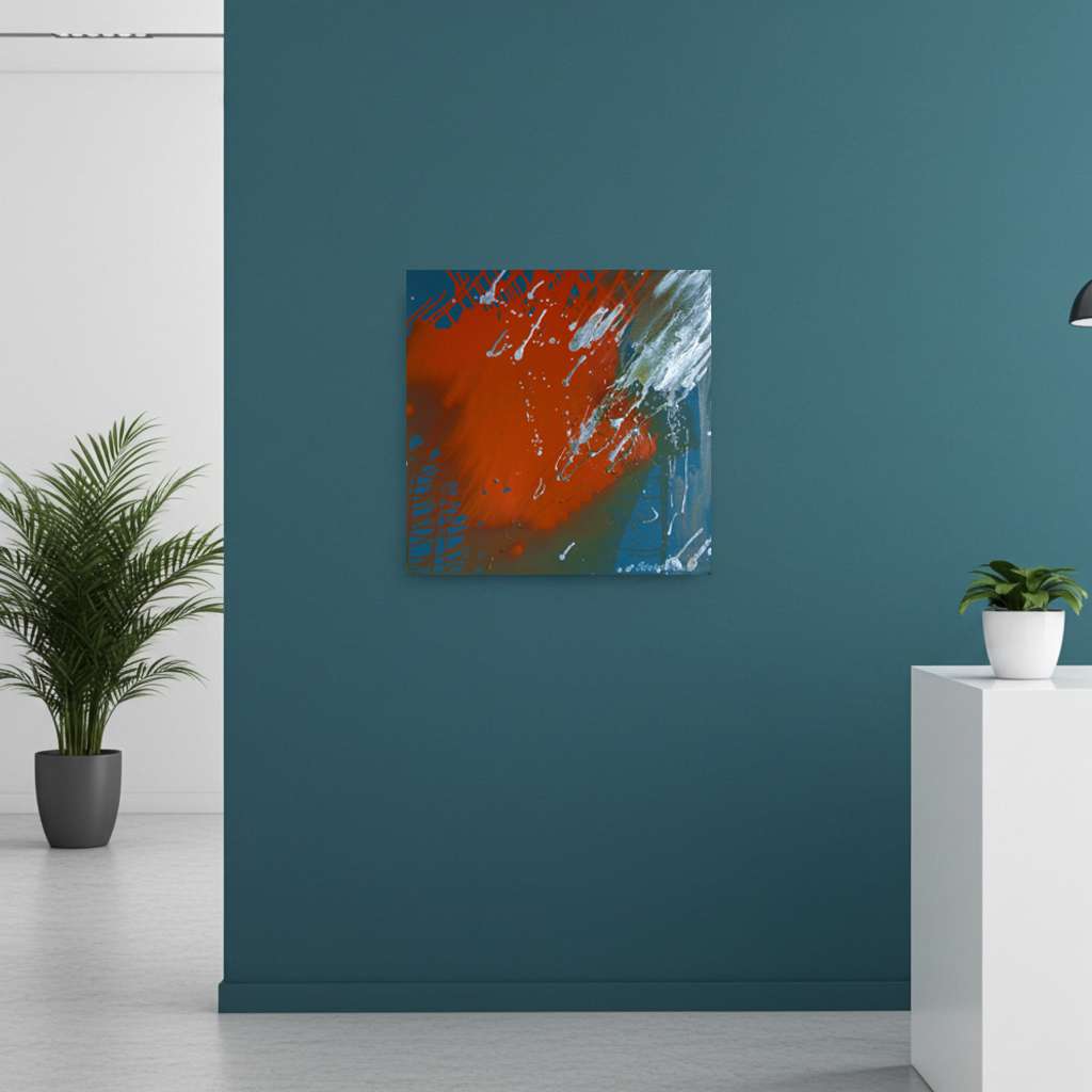 2007 Quick Silver-mixed media abstract artwork - idalet