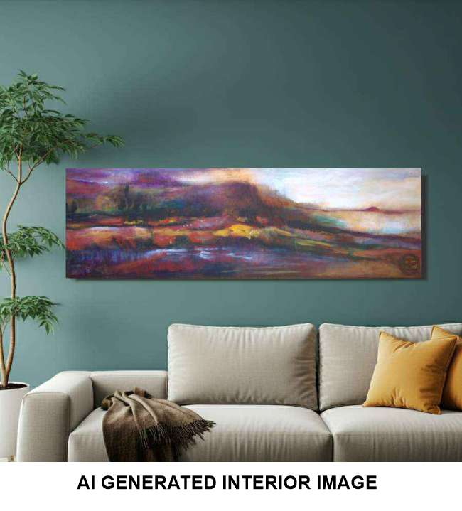 2008 Mountain Mystery Fine Art Painting - Transform Your Space with Serenity