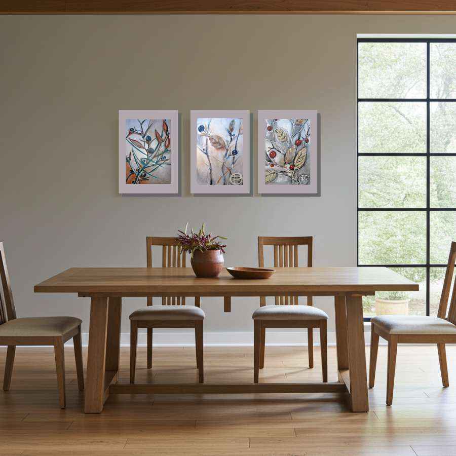 2008 Elevate Your Space with a Stunning Framed Red Berry Painting