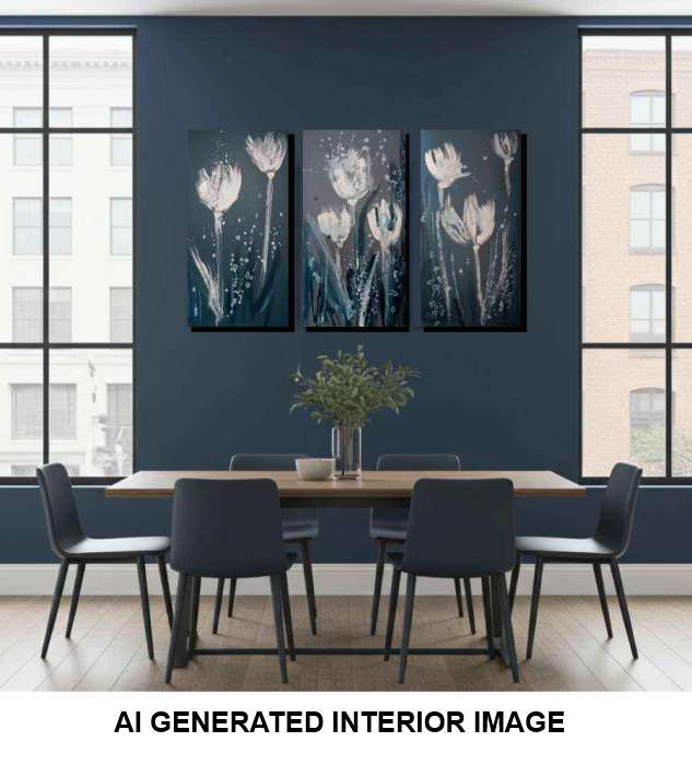 2008 Flower Mania - Contemporary Floral Artwork for Modern Home Decor