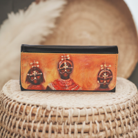 Samburu Girls. Glasses case hard shell. PU Leather - idalet and erica