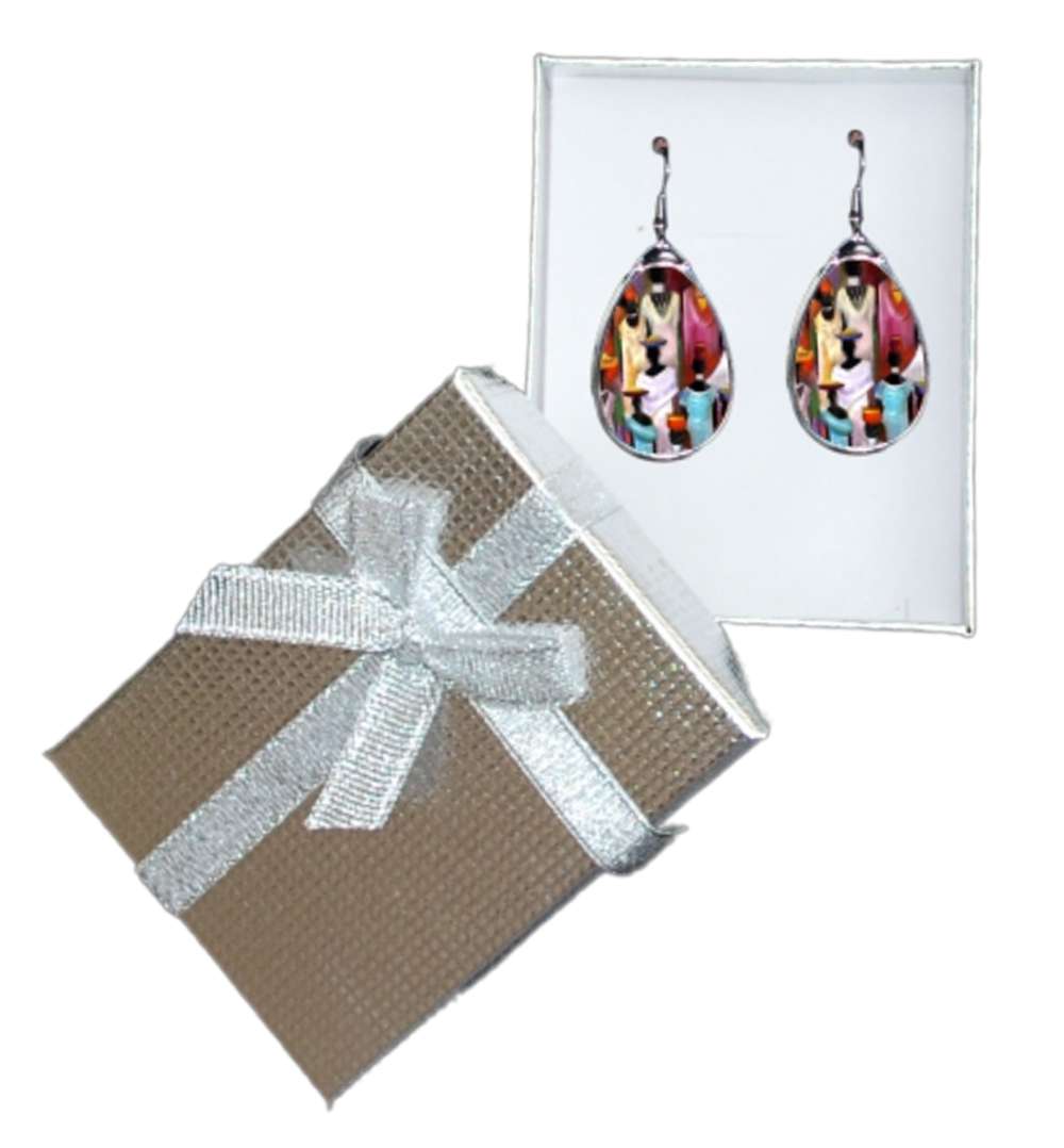 Ancestral Masquerade unique earrings South Africa - idalet and erica