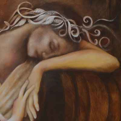 2006 - Asleep - fine art painting South Africa