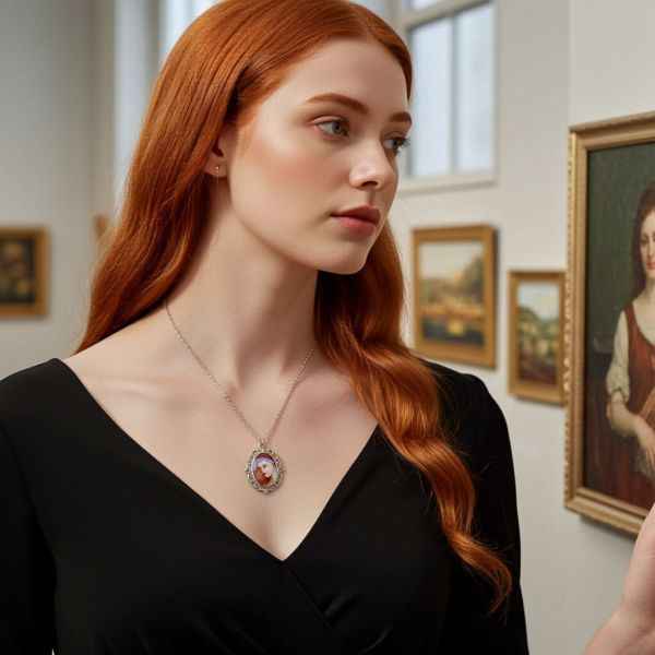 Auburn - A necklace with artwork by Idalet