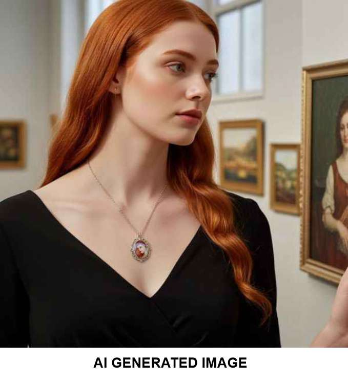 Auburn - A necklace with artwork by Idalet