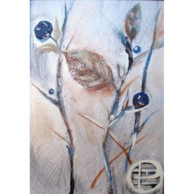 Berries I. Original contemporary berry painting art. - idalet