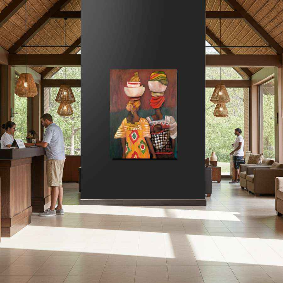 Brave Colour a canvas wall art print from South Africa.