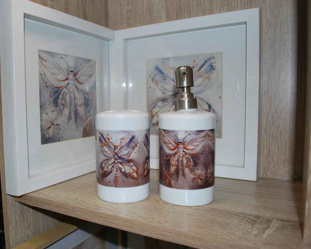 Elevate Your Space with Our Butterfly Bathroom Accessory Set
