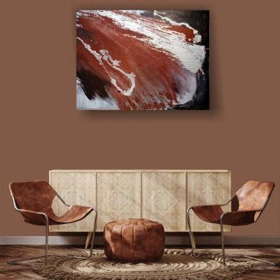 2007. Chocolate Splash. Abstract with silver colour details. - defineartgifts