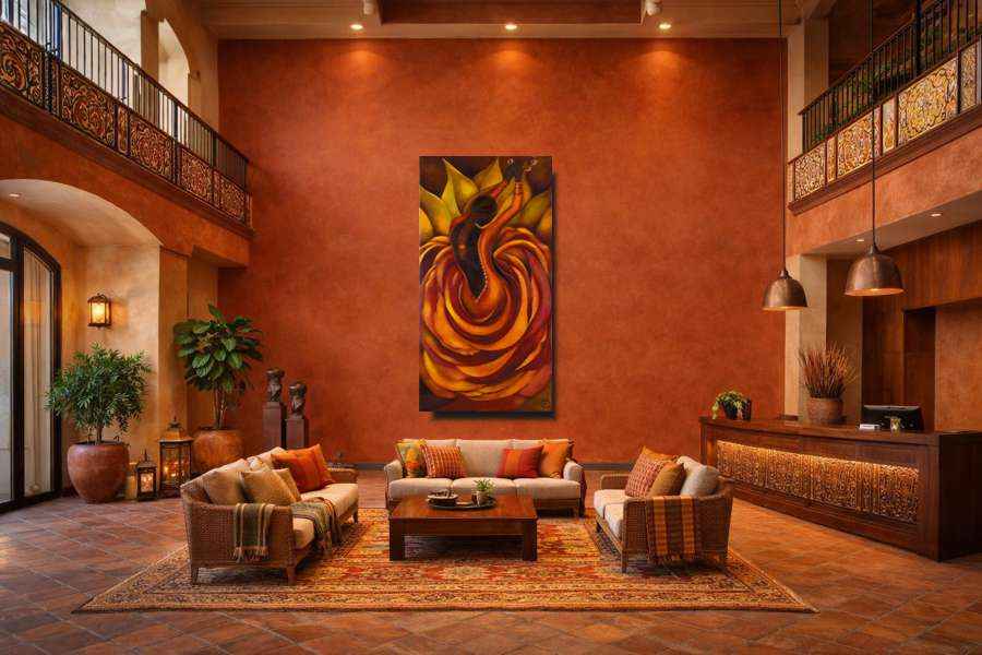 Circle of unknowing a very large canvas wall art print.