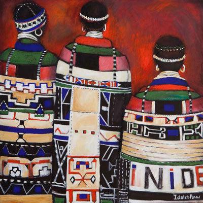 Colours of Love. Authentic African art for sale
