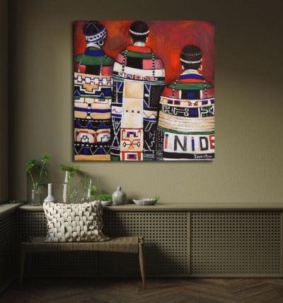 2005. Colours of Love. Original African art for sale - defineartgifts