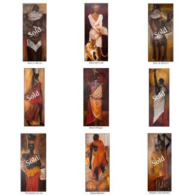 vibrant African art portraits - idalet