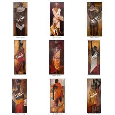 2002 Vibrant African Art Portrait - Maasai Magic for Your Home