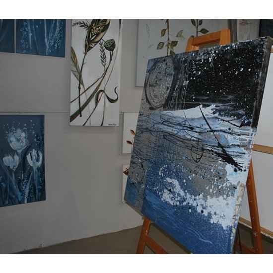 2007 - Déjà Vu - abstract artwork of the moon and the ocean
