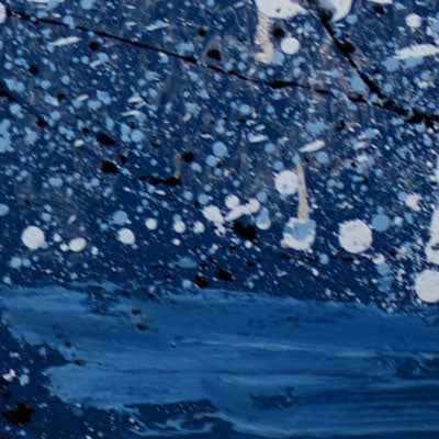 2007 - Déjà Vu - abstract artwork of the moon and the ocean