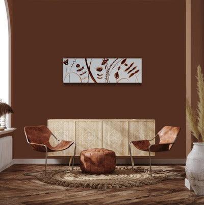 2008. Field of Flowers II, original minimalist leaf art. - defineartgifts