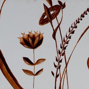 simple leaf art images in brown - idalet