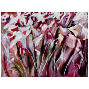 Foxtrot, Flower abstraction masterpiece artwork South Africa. - idalet
