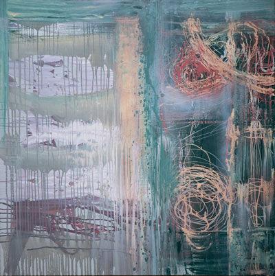 Green Gables. Opulent room decor in mint colour