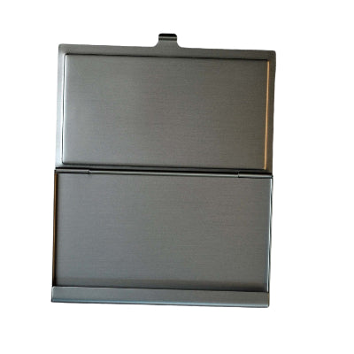 Inside of metal card holder