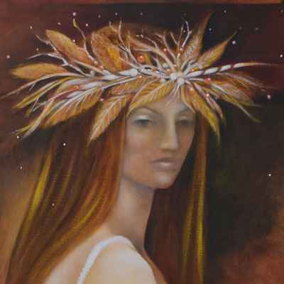 2006 - Ivory - mystical fine art painting of a woman