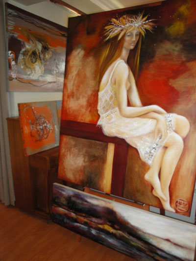 Home art exhibition - idalet and Erica