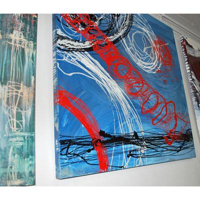 2007. Jazz. Blue abstract with spiraling patterns. - idaletanderica