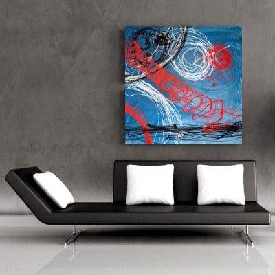 2007. Jazz. Blue abstract with spiraling patterns. - idaletanderica