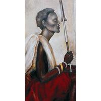 Kissing the Soul. Ethnic Happy birthday card idalet