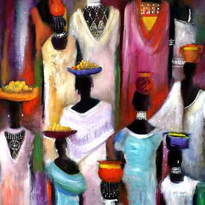 Ancestral Masquerade a canvas wall art print.