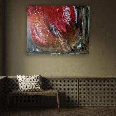 2007. Magenta Night I. Modern floral paintings. - defineartgifts