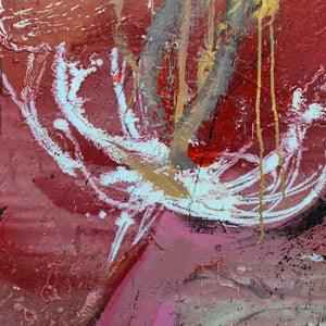2007 - Magenta Night II - Floral abstract artwork in pink