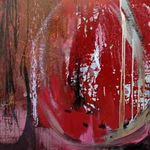 2007 - Magenta Night III - large abstract wall art on canvas
