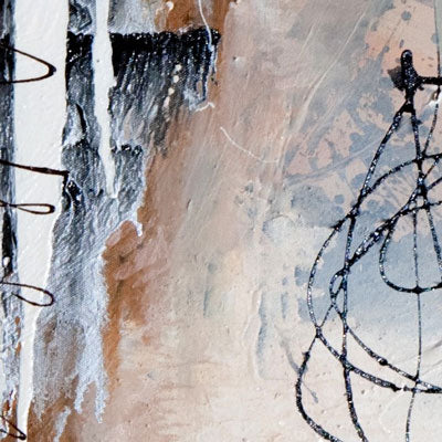 Abstract expressionism art in stone colour. idalet