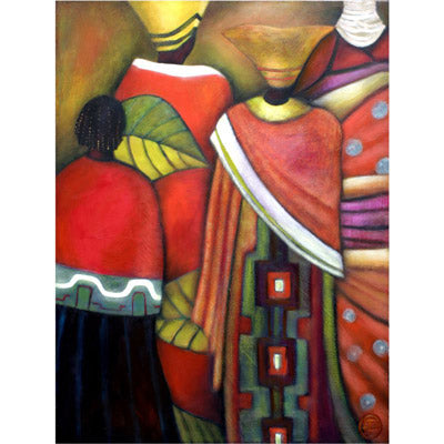 African paintings on canvas.